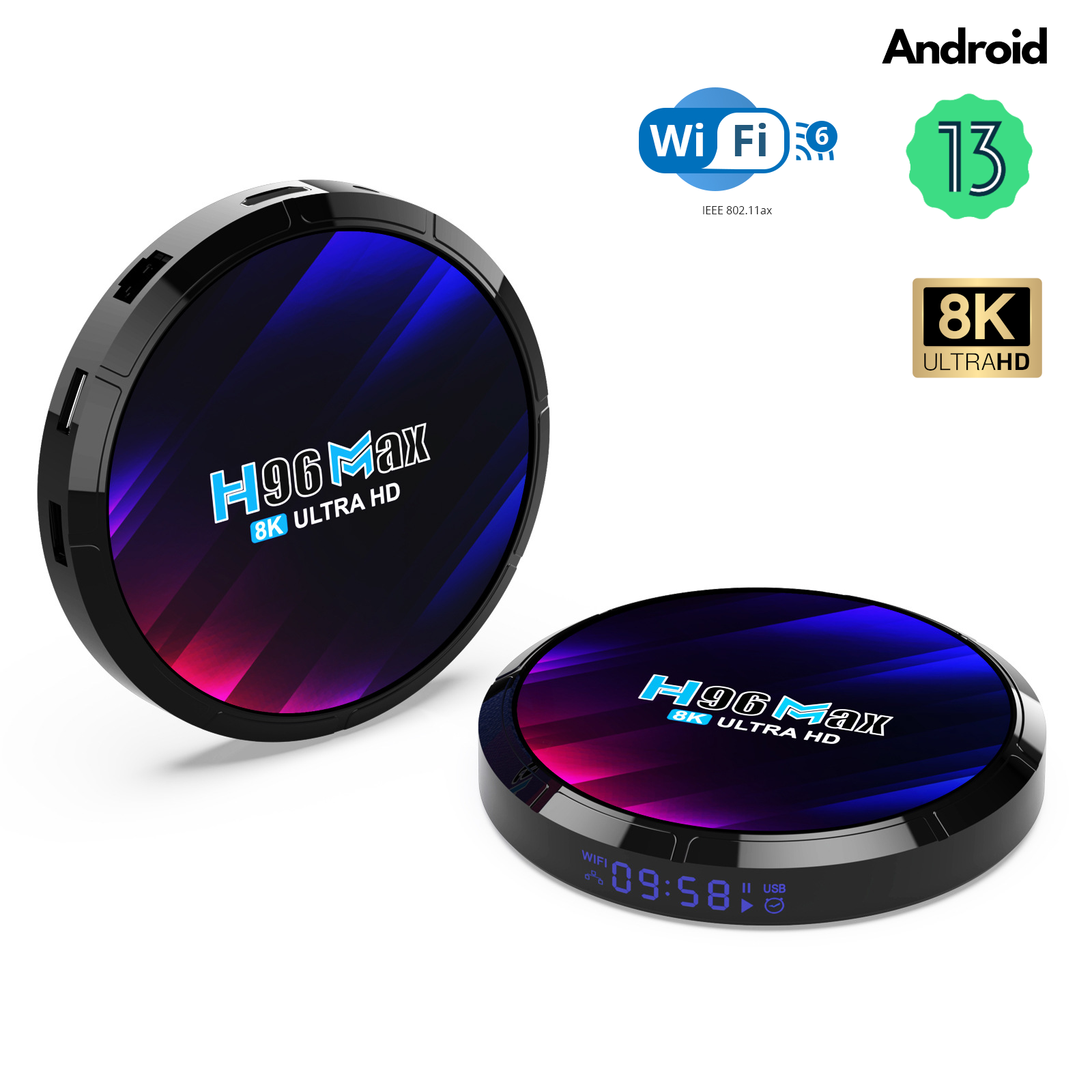 H96 MAX 3566 Android 11 H96 Tv Box With Rockchip RK3566, 8GB RAM,  64GB/128GB Storage, 2.4G/5G WiFi, And 8K Media Player 4G RAM And 32G  Storage Options Available From Streamtech, $51.14
